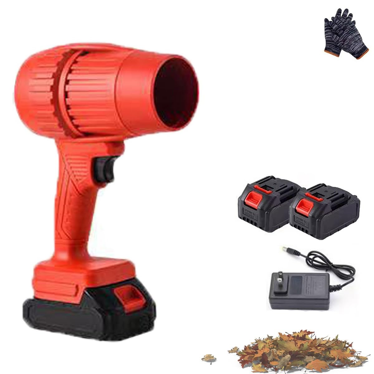 Yiicoong Cordless Blower, Super Powerful Cordless Blower, Handheld Leaf Blowers with Battery and Charger, Turbo Super Power Air Compressed Duster Fan, For Car Leaves, Snow & Debris