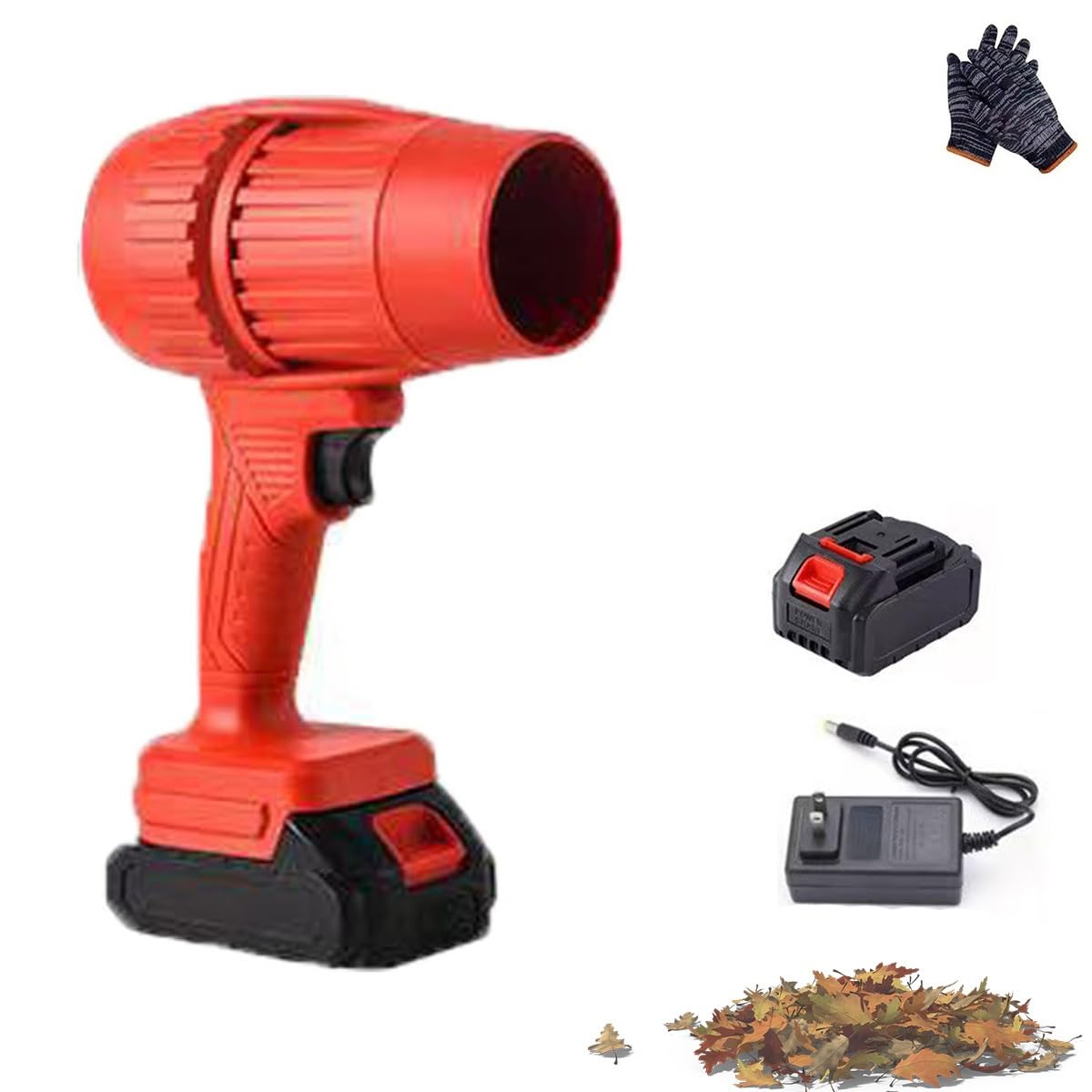 Yiicoong Cordless Blower, Super Powerful Cordless Blower, Handheld Leaf Blowers with Battery and Charger, Turbo Super Power Air Compressed Duster Fan, For Car Leaves, Snow & Debris