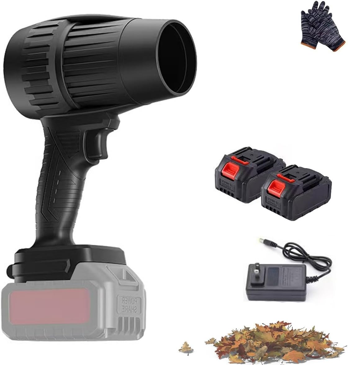 Yiicoong Cordless Blower, Super Powerful Cordless Blower, Handheld Leaf Blowers with Battery and Charger, Turbo Super Power Air Compressed Duster Fan, For Car Leaves, Snow & Debris